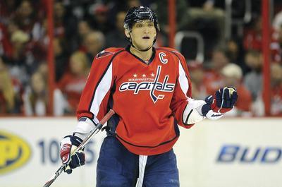 Greg Fiume/Getty ImagesCapitals left wing Alex Ovechkin has 25 goals and 23 assists this season.