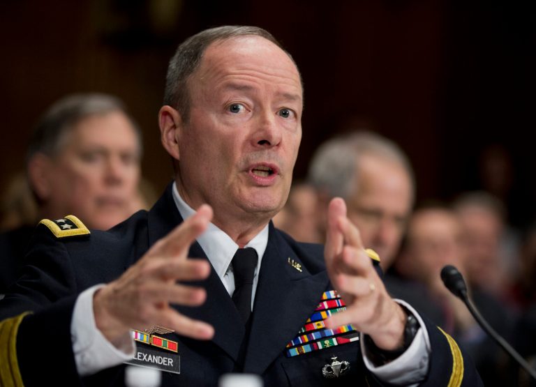 National Security Agency Director Gen. Keith Alexander testifies on Capitol Hill in Washington, Wednesday. (AP/Manuel Balce Ceneta)