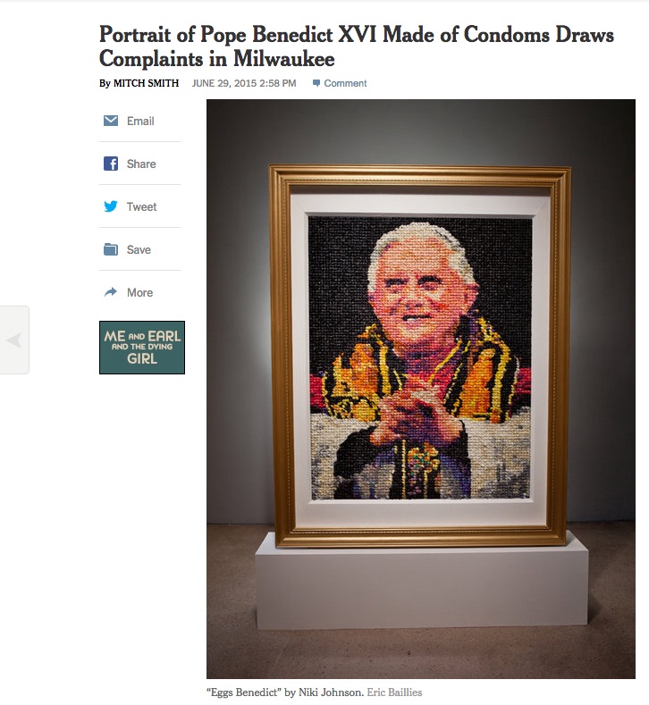 New York Times bans Charlie Hebdo cartoons, but runs ‘condom pope’ image