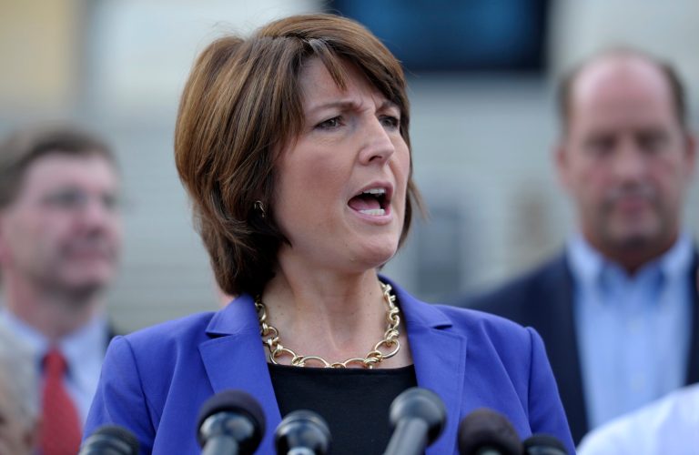 Aides to Rep. Cathy McMorris Rodgers, who is the communications director for the House Republican Conference, gave birth to Brynn Catherine on Sunday. (AP Photo)