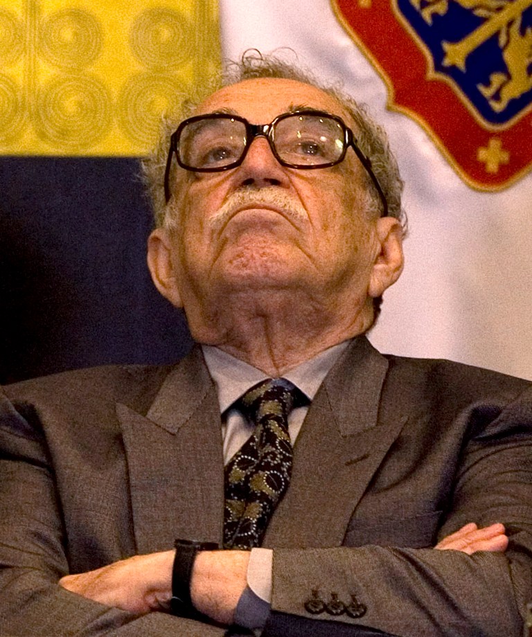 FILE - In this Nov. 24, 2007 file photo,  Colombian writer Gabriel Garcia Marquez listens at the opening of the International Book Fair in Guadalajara, Mexico. Marquez died Thursday April 17, 2014 at his home in Mexico City. (AP Photo/Guillermo Arias, File)
