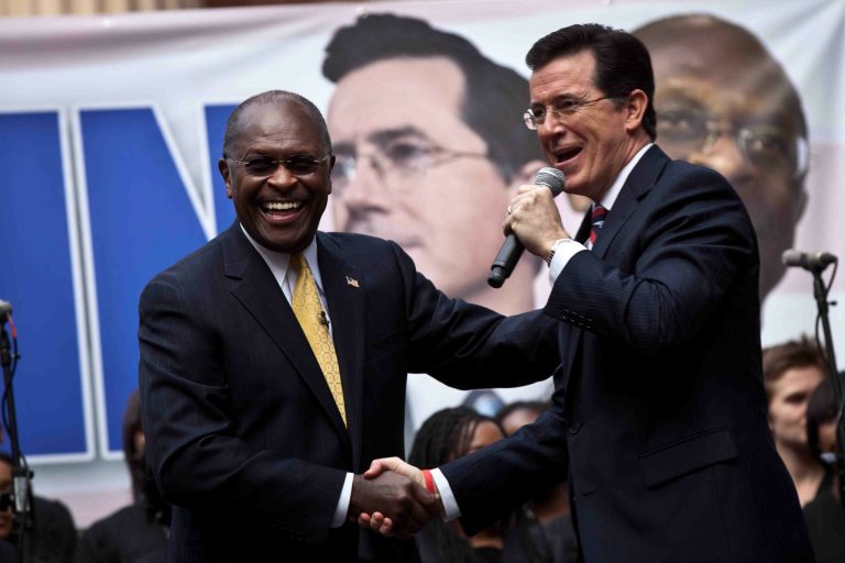 Herman Cain explains affair with Stephen Colbert