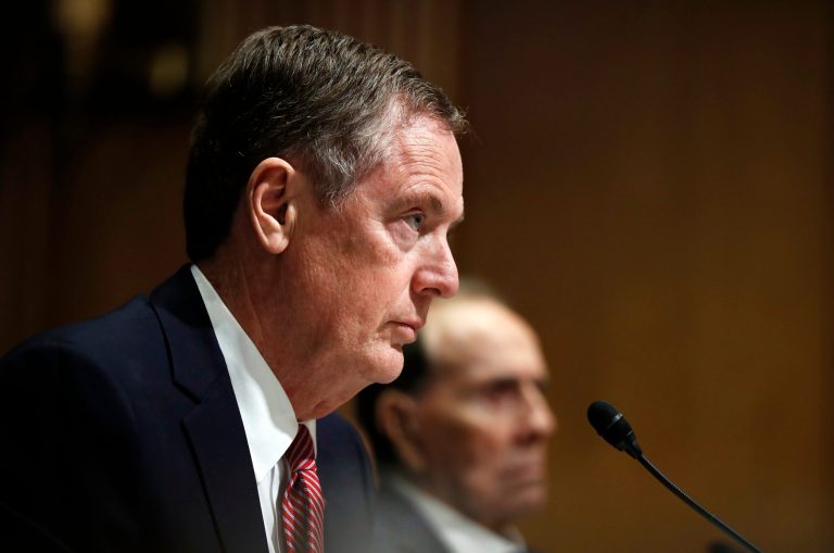 President Trump on Monday will direct U.S. Trade Representative Robert Lighthizer to determine if China is harming American companies by forcing, or coercing, them to turn over their intellectual property. (AP Photo/Manuel Balce Ceneta)