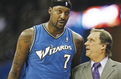 Tony Dejak/AP file photo
Wizards forward Andray Blatche, was one of a handful of players who gathered Monday in a gym in District Heights to work out in preparation for the season.