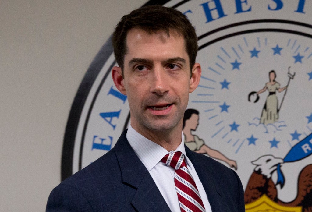 Cotton won’t back off Iran amendment
