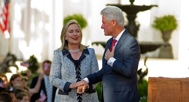 Polling suggests that Hillary Clinton would win over 50 of the vote in 2016, more than her husband did in 1992 and 1996. AP Photo