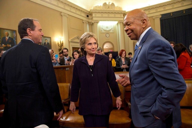 This raises questions about whether the former secretary of state manipulated the hearing to her advantage. (AP Photo/Jacquelyn Martin)