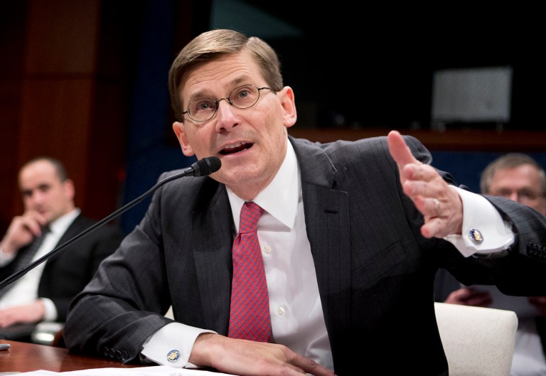 Former CIA Deputy Director Michael Morell accused the GOP nominee of putting business interests before country. (AP Photo/Manuel Balce Ceneta)