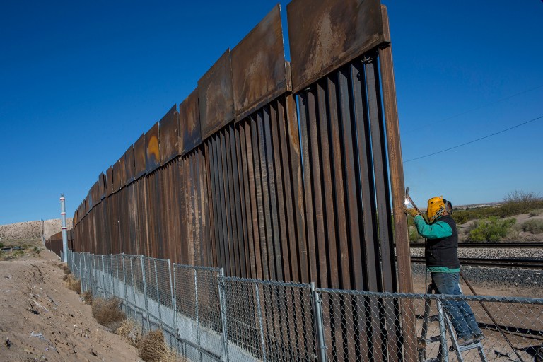 President Trump's border wall between the United States and Mexico, and his pledge to force Mexico to pay for it, was his most consistent policy pitch from the campaign trail. (AP Photo/Rodrigo Abd)
