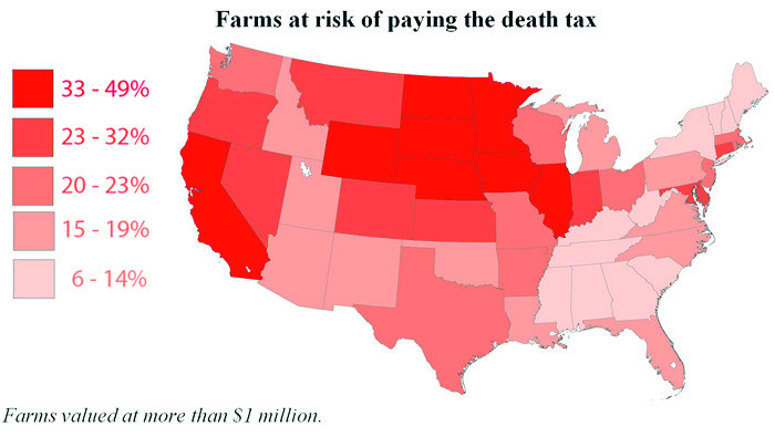 526,421 family farms threatened by new death tax