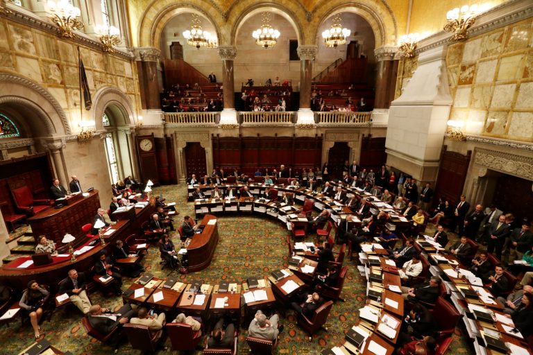 Many states, including New York, have enshrined the single-subject rule in their constitutions. (AP Photo/Mike Groll)