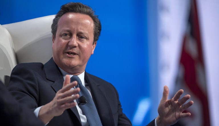 Former U.K. Prime Minister David Cameron will head up a $1 billion investment fund for China's commercial trading infrastructure. (David Paul Morris/Bloomberg)