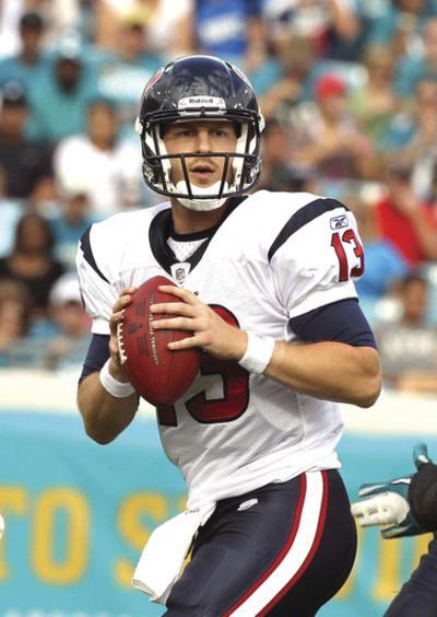 JACKSONVILLE, FL-NOVEMBER 27: T.J Yates#13 of the Houston Texans attempts a pass during the game against the Jacksonville Jaguars at EverBank Field on November 27, 2011 in Jacksonville, Florida.(Photo by Sam Greenwood/Getty Images)