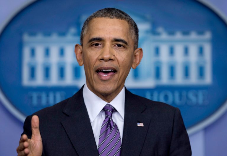 President Obama speaks in the briefing room of the White House in Washington. (AP Photo/Carolyn Kaster)