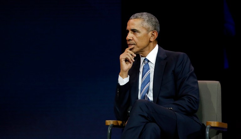 Former U.S. President Obama ignored Hezbollah to get the Iran deal. (AP Photo/Thibault Camus)