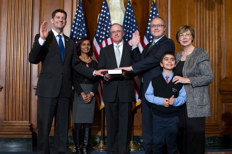 Super PAC aligned with Speaker Ryan won't back Rep. David Young, R-Iowa, who opposes Obamacare repeal bill. (AP Photo/J. Scott Applewhite)
