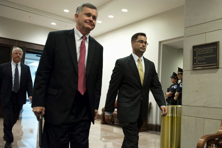Judge denied a request from Pagliano's legal team to prevent Judicial Watch from filming the deposition. (AP Photo/Cliff Owen)
