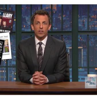 Seth Meyers Knocks Anti-Clinton Book for Bias