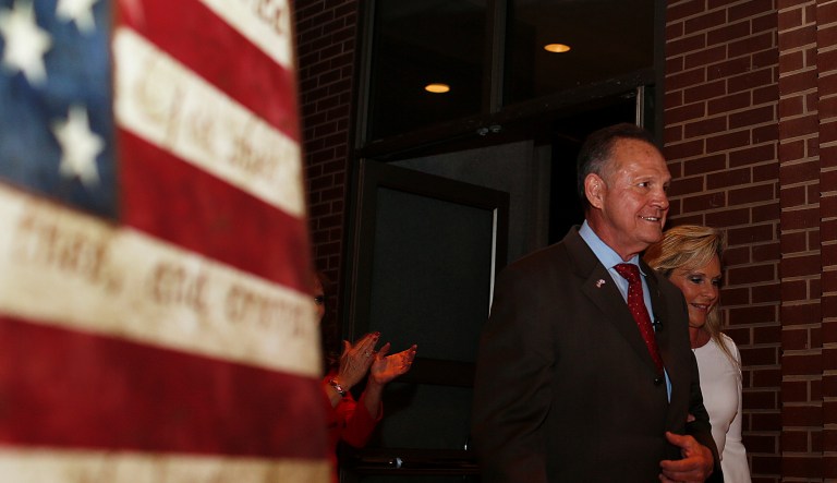 Foolishly, the frontrunner in the Alabama Republican primary assumed his enemies wouldn't read his words outside of context to paint him a racist. (AP Photo/Brynn Anderson)