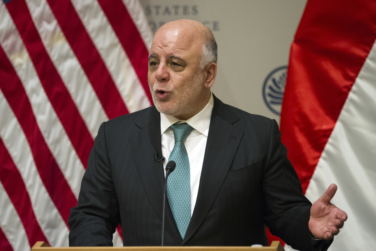 Iraqi prime minister keeps joking about Trump