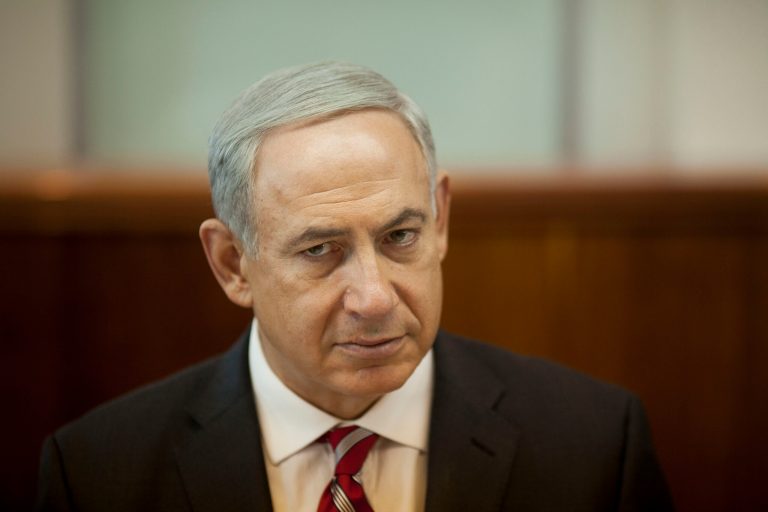 Israeli Prime Minister Benjamin Netanyahu dismissed the possibility of a gradual reduction of sanctions against Iran. (AP Photo/Ariel Schalit, Pool)
