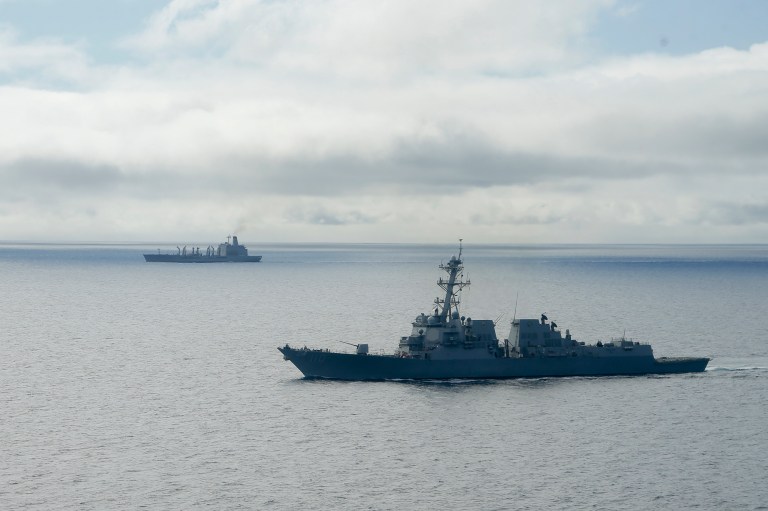 A U.S. Navy officer was charged with espionage, attempted espionage and involvement with prostitution Friday. (AP Photo/Gregory Bull)