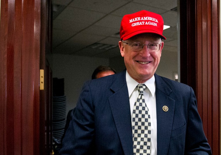 One of Hillary Clinton's campaign officials is already casting doubt on Texas Rep. Michael Conaway, one of the Republicans taking control of the Russian interference investigation after House Intelligence Committee Chairman Devin Nunes temporarily recused himself. (AP Photo/Cliff Owen, File)