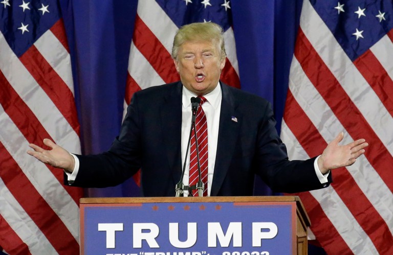 Donald Trump is leading in Michigan. (AP Photo/Nam Y. Huh)