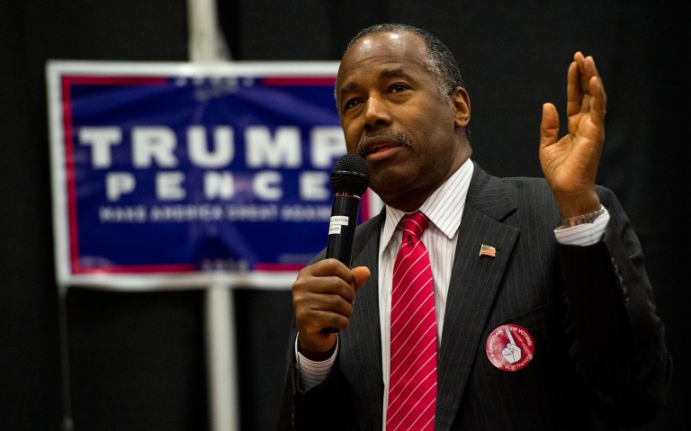 President-elect Trump has asked Dr. Ben Carson to be his Housing and Urban Development secretary, according to a report. (Christian Murdock/The Gazette via AP)