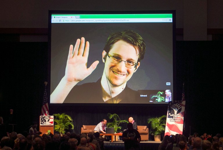 Snowden tweeted, 