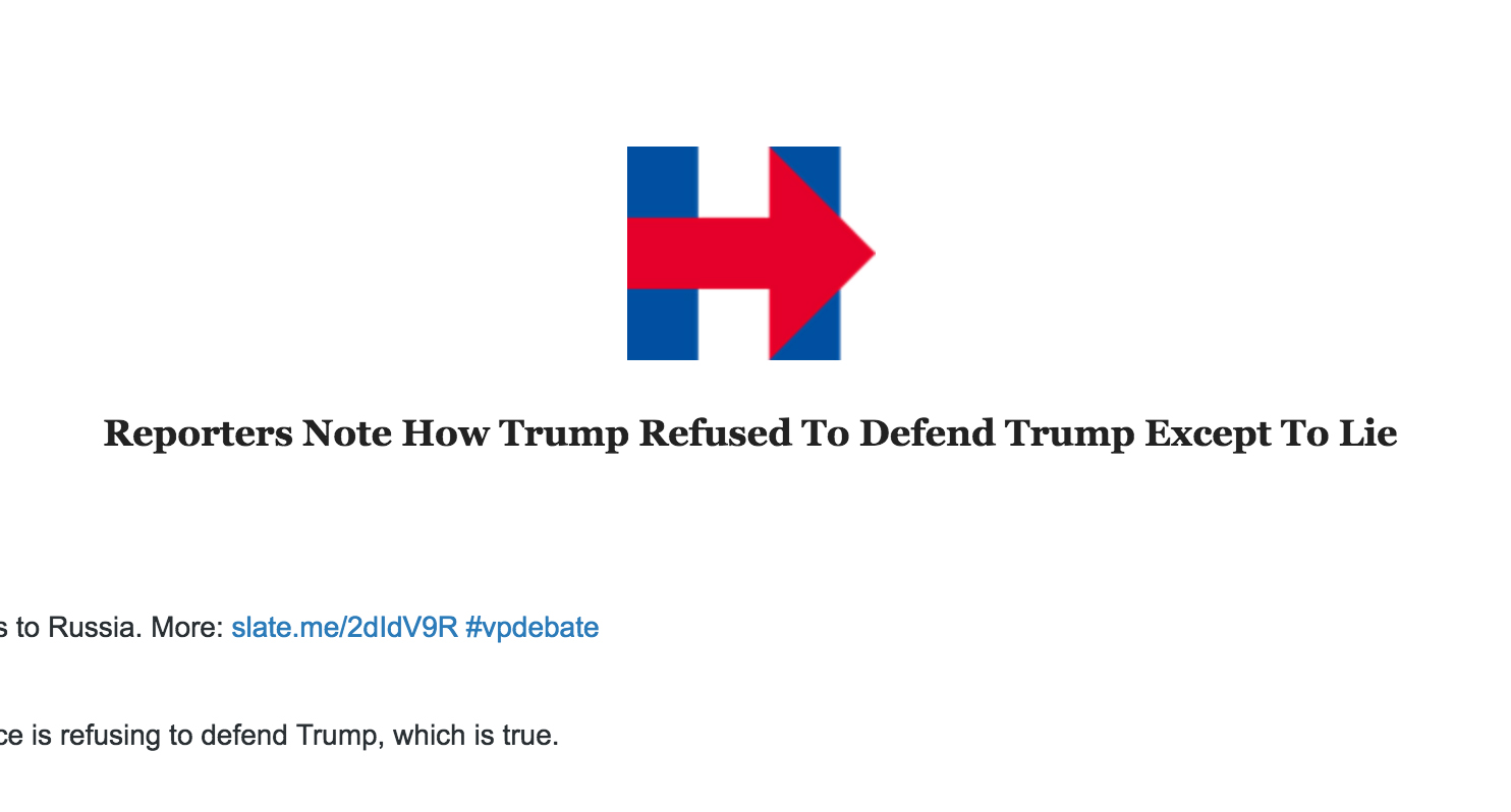 Clinton camp goofs: ‘Trump Refused To Defend Trump’