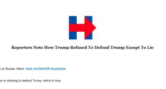 Clinton camp goofs: ‘Trump Refused To Defend Trump’