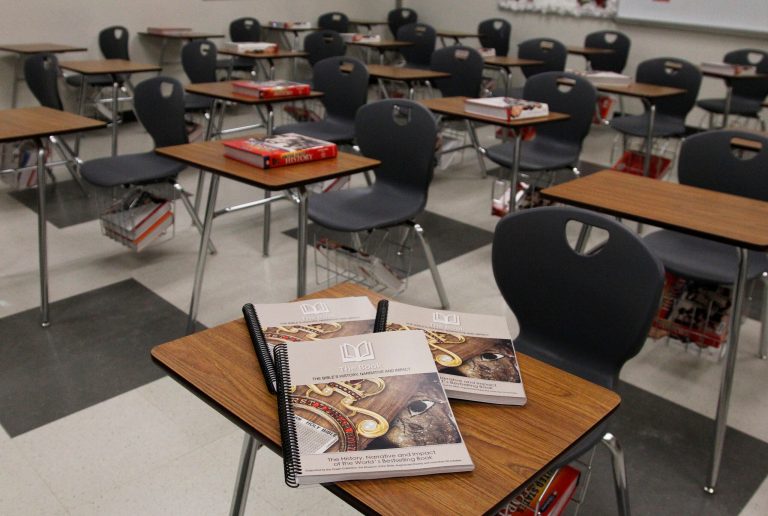 The judge also fined the district for allowing Gideons International to distribute Bibles to elementary school children, Fox reported. (AP Photo)Â 