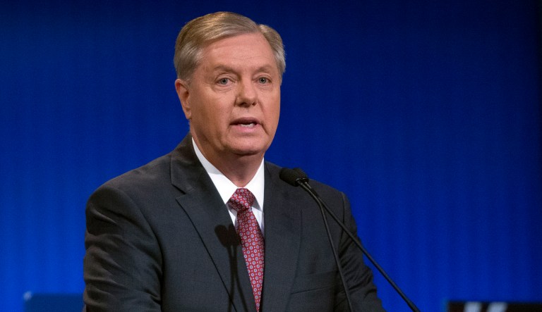 Sen. Lindsey Graham, R-S.C., said the Olympic talks may lead North Korean leader Kim Jong Un to believe his pursuit of nuclear weapons capable of striking the U.S. is not so unacceptable, and could ratchet up military tensions. (AP Photo/John Minchillo)