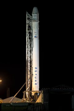 Private SpaceX rocket launched to space station