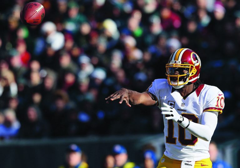 Alex Trautwig/Getty Images
Redskins quarterback Robert Griffin III: 