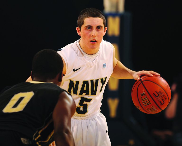Photo courtesy of Navy Athletics
Navy guard Kevin Alter scored 14 points for the Midshipmen against the Army Black Knights on Sunday.