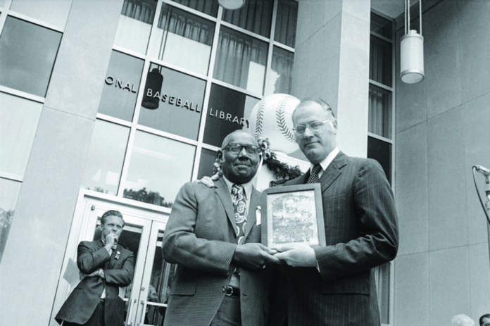 ASSOCIATED PRESS FILE PHOTO
Grays first baseman Buck Leonard was inducted to the Hall of Fame in 1972.