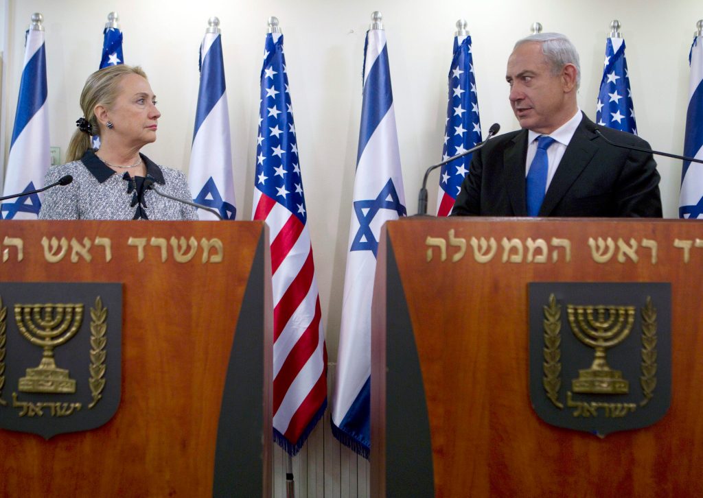 Does Hillary stand with Obama on Iran and Israel?