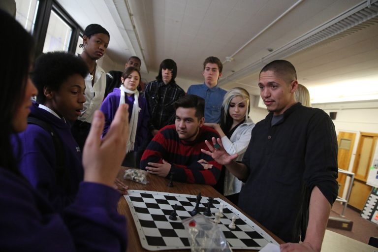 The Denver charter school form makes it easier for families to apply, and that leads to more enrollment from the most disadvantaged student groups, according to Marcus Winters. (AP Photo)