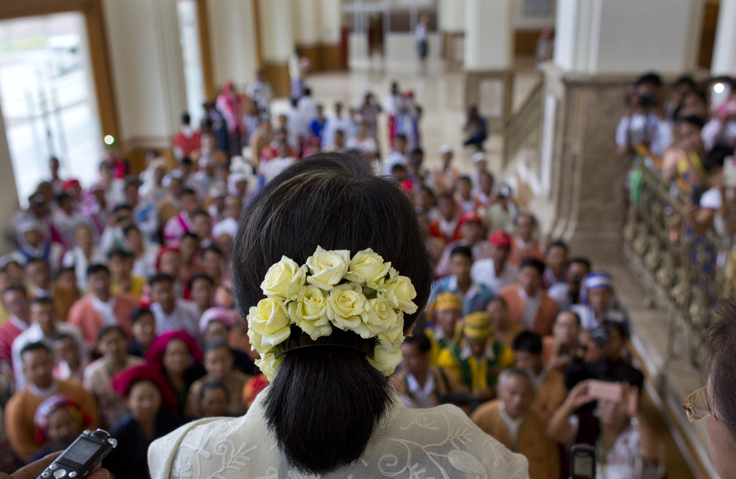 In Myanmar Parliament, colorful hats cap divisions