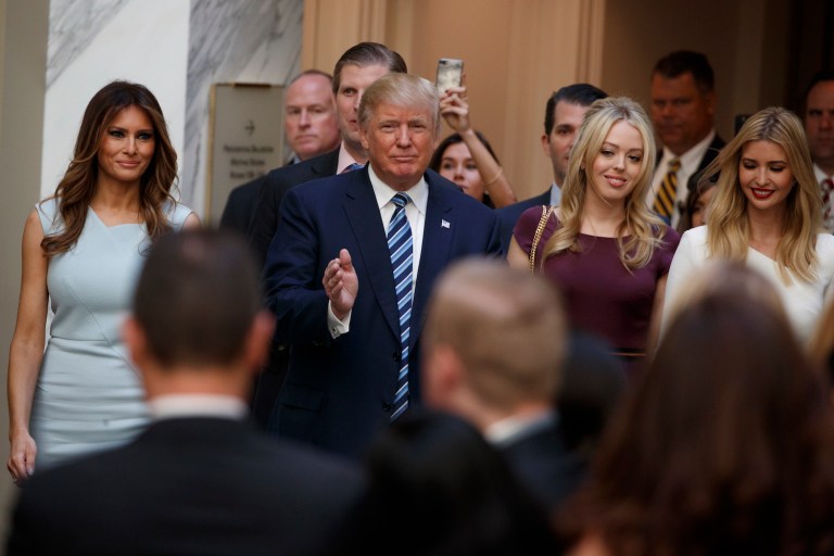 President-elect Trump himself seems not to grasp the broader problem of conflicts and access-selling. (AP Photo/ Evan Vucci)