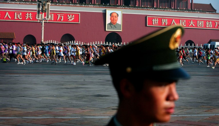 Chairman Mao Zedong once identified steel as a critical piece of the industrial supply chain for a modern economy. (AP Photo/ Elizabeth Dalziel)