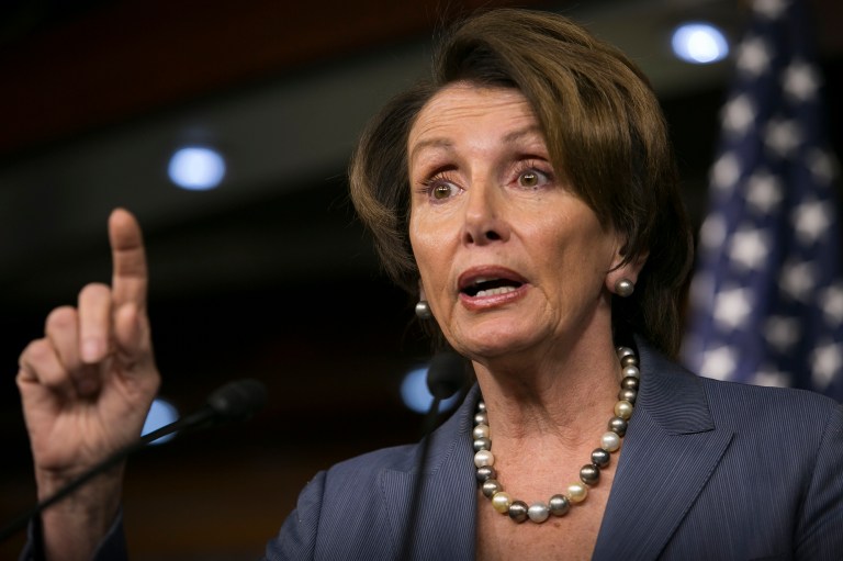 House Minority Leader Nancy Pelosi accused House Republicans of refusing to move forward on immigration reform legislation because of racial issues. (Graeme Jennings/Examiner)