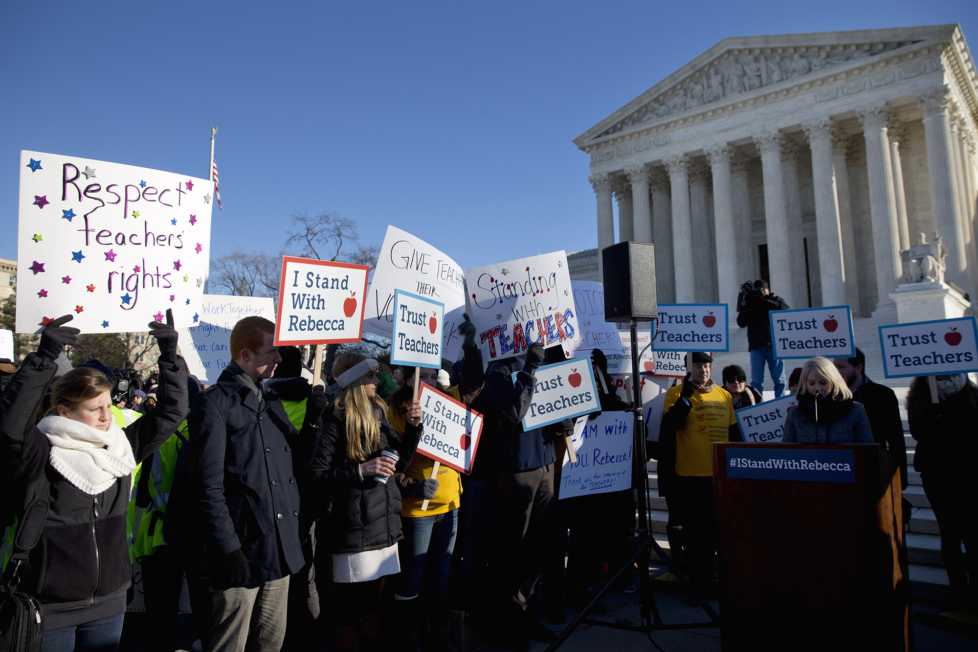 Friedrichs teachers ask Supreme Court for rehearing