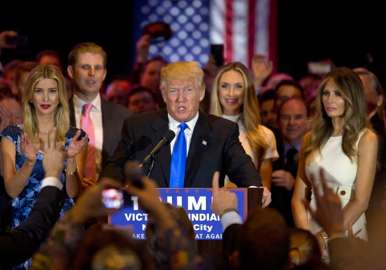 Conservative national security experts have vowed to not support Donald Trump, saying that nothing has changed now that he is the presumptive nominee. (AP Photo/Mary Altaffer)
