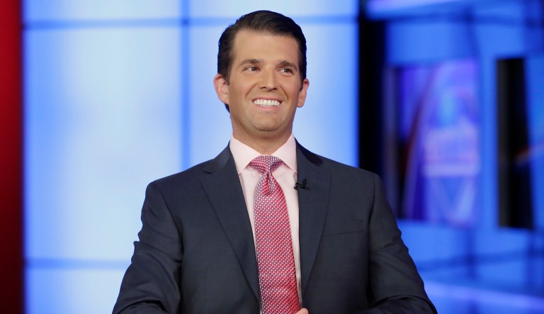 Famed lawyer Alan Dershowitz said Wednesday that he doesn't see how Donald Trump Jr. committed any crime, after revealing he met in 2016 with a Russian lawyer who said she had incriminating information about Hillary Clinton. (AP Photo/Richard Drew)