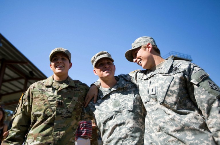 As citizens of this country, women are just as vested in the security and defense of their homes and should be equally responsible for shouldering the burden of their own security. (AP Photo)