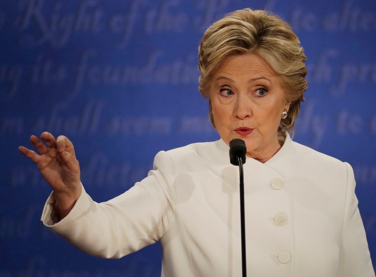 The war lacked any legal authorization. It destabilized the region, and opened the door for militants to take territory and recruit terrorists. These were also some consequences of the Iraq War, which Hillary Clinton voted for. (AP Photo/Patrick Semansky)