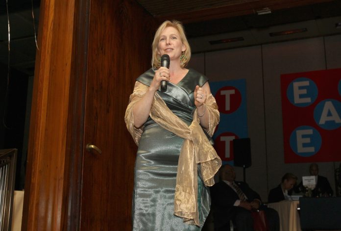 Sen. Kirsten Gillibrand, D-N.Y., has removed from her website the debunked claim that one in five women will be sexually assaulted while in college, according to Politico. (AP Photo)